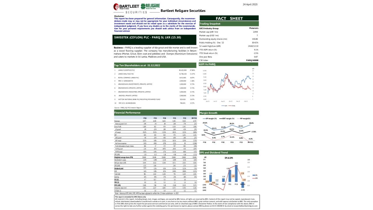 BRS Factsheet - PARQ