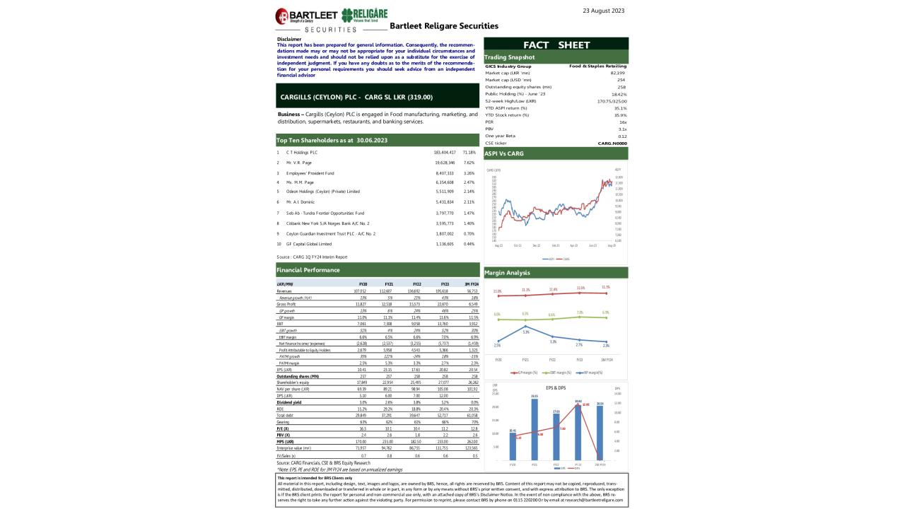 BRS Factsheet - CARG