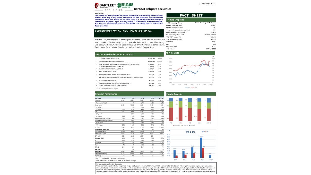 BRS Factsheet - LION