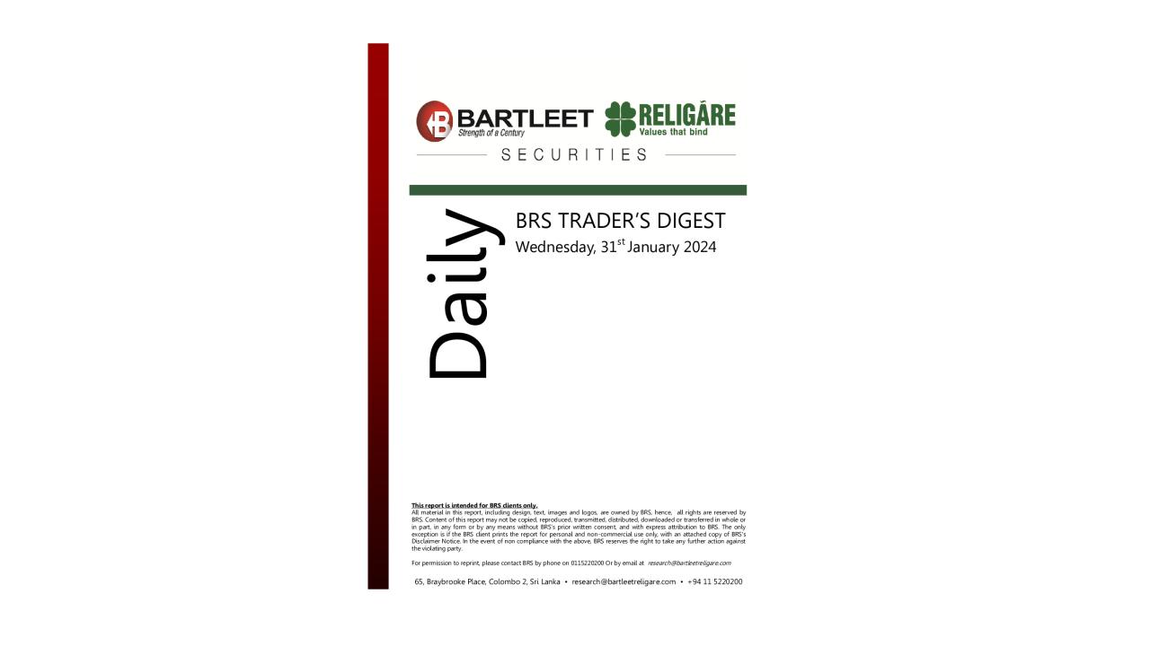 Trader's Daily Digest - 31.01.2024